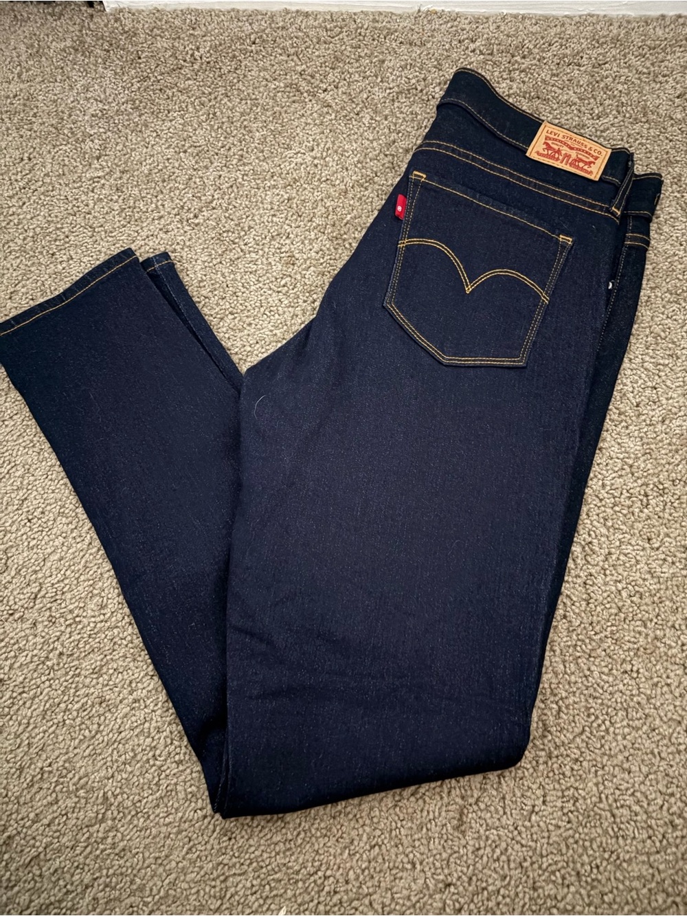 Levi's Women's Skinny Jeans - Dark Blue Denim